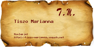 Tiszo Marianna névjegykártya